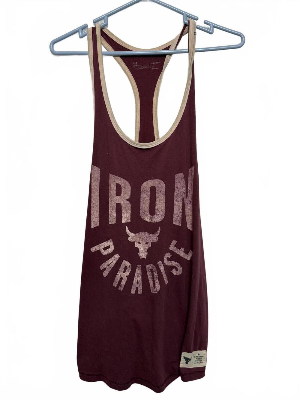 Under Armour Iron Paradise Loose Fit Racerback Tank Top Size Large